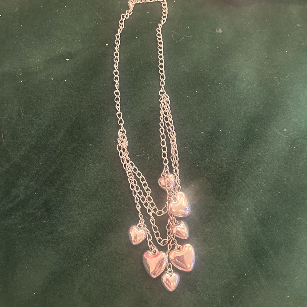 Silver Heart Pendant Necklace